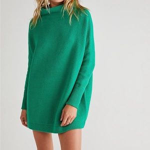 Free People Ottoman Slouchy Tunic - Hunter Green